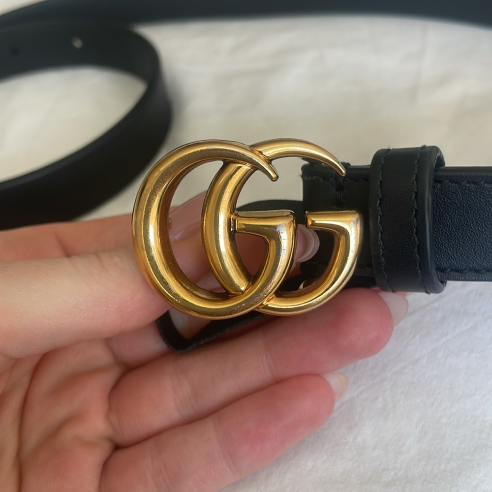 GG Marmot Thin Leather Belt - Used - Picture 2 of 4